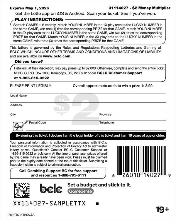 BCLC 313264 Copper Payout BACK V1